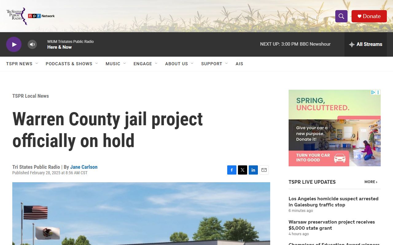 Warren County jail mugshots jail project public report